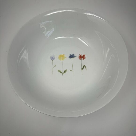 Pier 1 One Spring Pattern Floral 11” Serving Large Bowl Flowers - Picture 3 of 4